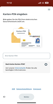 Mit der Zusendung der Gesundheitskarte wurde auch ein PIN versendet. Diese PIN wird in das Textfeld „Ihre Karten-PIN“ eigegeben. Wenn keine PIN vorhanden ist, können wir über einen Link auf die Webseite informiert werden. Mit der Zusendung der Gesundheitskarte wurde auch ein PIN versendet. Diese PIN wird in das Textfeld „Ihre Karten-PIN“ eigegeben. Wenn keine PIN vorhanden ist, können wir über einen Link auf die Webseite informiert werden.